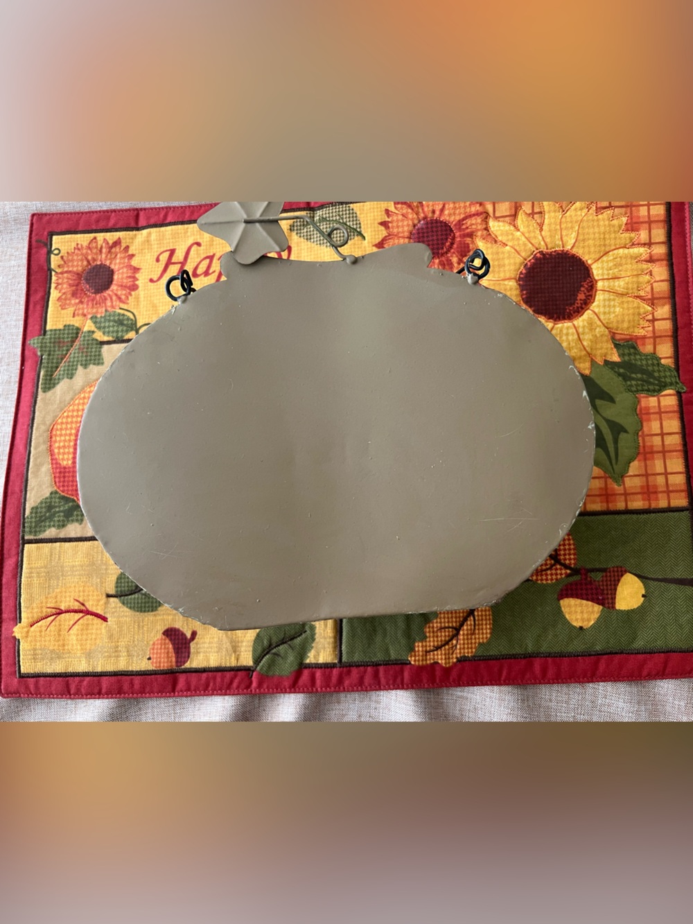 Decorative Metal Pumpkin Wall Pocket/Planter Hanging Decor. - Picture 5 of 5